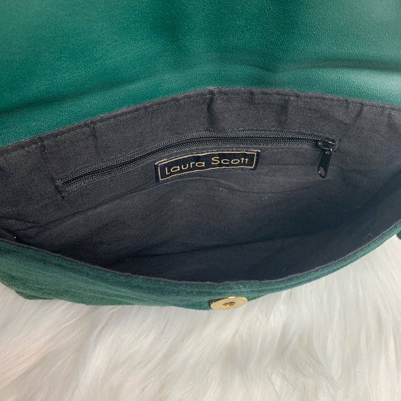 Soft, Green, Suede Bag/ Clutch - Picture 5 of 5